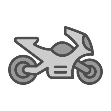 motosiklet web simgesi basit tasarım