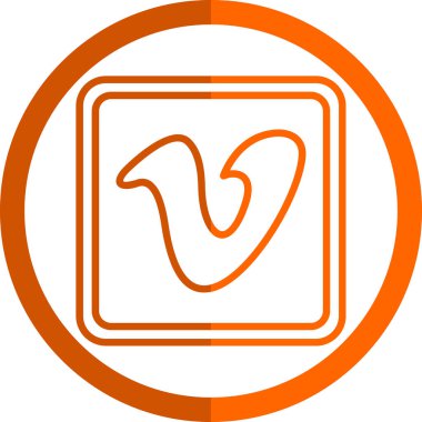 vimeo square logosu, web illüstrasyon simgesi