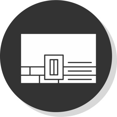 Modern simgenin vektör illüstrasyon tasarımı