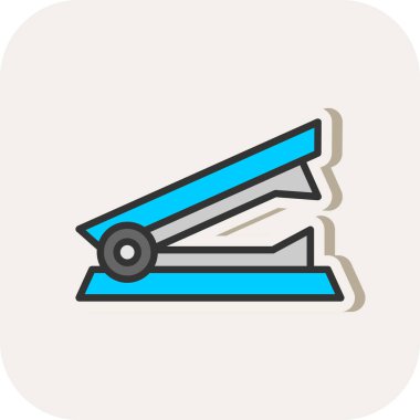 Stapler web icon, vector illustration 