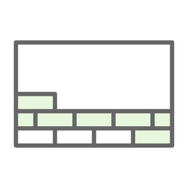 duvar simgesi vektör illüstrasyonu