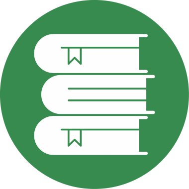 Kitap simgesi, vektör illüstrasyonu basit tasarım