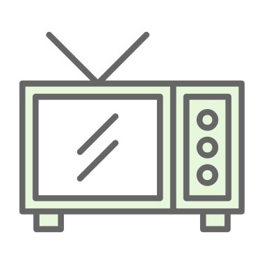 Televizyon web simgesi, simge illüstrasyonu