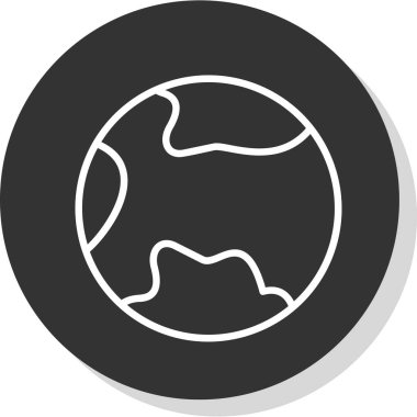 Dünya simgesinin vektör illüstrasyonu