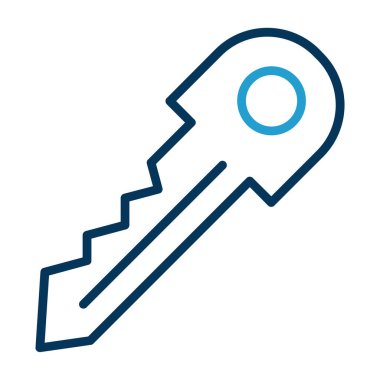 Anahtar. Web simgesi basit illüstrasyon