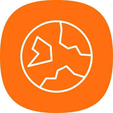 Toprak. Web simgesi basit illüstrasyon 