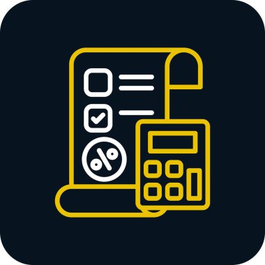 Basit yüzde simgesi, vektör illüstrasyonu