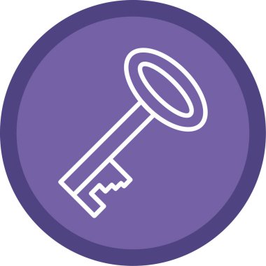 Anahtar. Web simgesi basit illüstrasyon