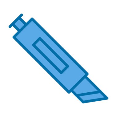 Cutter ağ simgesi vektör illüstrasyonu