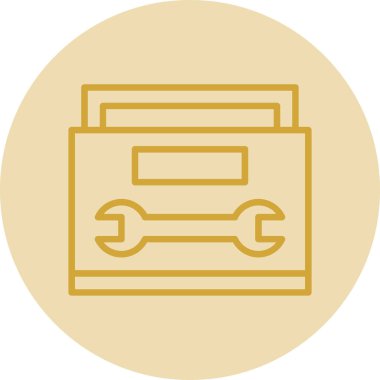 Bir araba simgesinin vektör illüstrasyonu