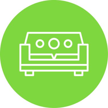 Kanepe. Web simgesi basit tasarım