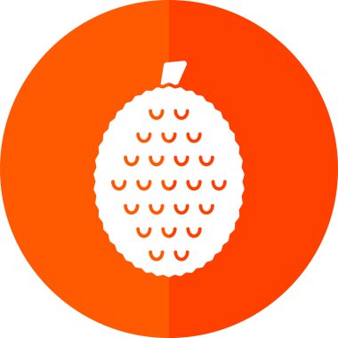 Durian meyvesi. Web simgesi vektör illüstrasyonu