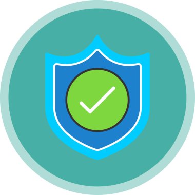 Kalkan. Web simgesi basit illüstrasyon 