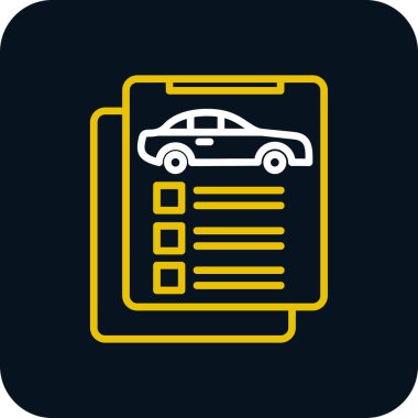 belge simgesi, vektör illüstrasyonu basit tasarım