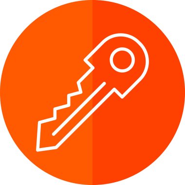 Anahtar. Web simgesi basit illüstrasyon