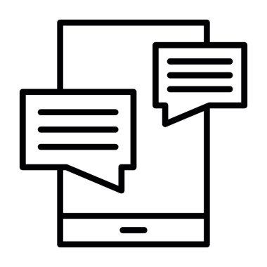 konuşma kabarcık çizgisi vektör simgesi kolayca düzenleyebilir ya da değiştirebilir