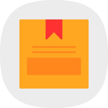 kutu simgesi, vektör illüstrasyonu basit tasarım