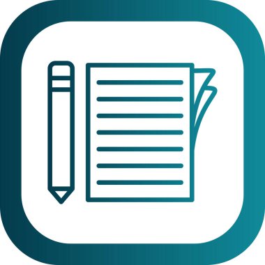 belge simgesi, vektör illüstrasyonu basit tasarım