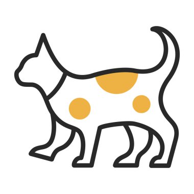 kedi simgesi vektör illüstrasyonu