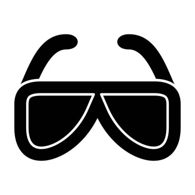 Gözlükler. Web simgesi basit illüstrasyon 