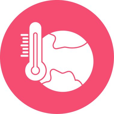 sıcaklık termometresi modern simge, vektör illüstrasyonu