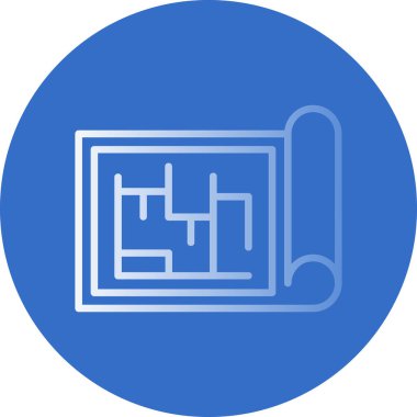 Şablon simgesi, vektör illüstrasyonu basit tasarım