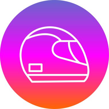 Kask simge yarış, illüstrasyon vektör 