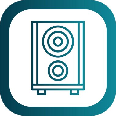 benzersiz radyo hattı vektör çizgisi simgesi