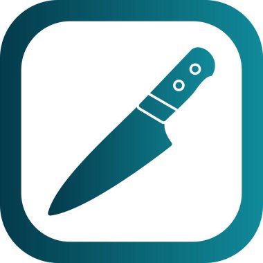 Bıçak düz simgesi, vektör illüstrasyonu 