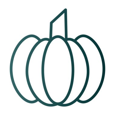 balkabağı ikon vektör çizimi