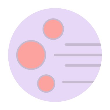 gezegen simgesi, vektör illüstrasyonu basit tasarım