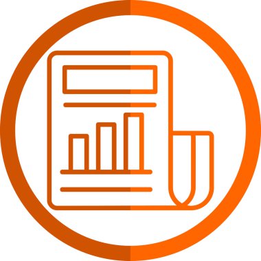 gazete simgesi, vektör illüstrasyonu basit tasarım