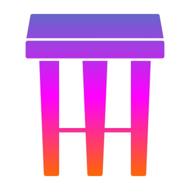 Modern tablo simgesinin vektör illüstrasyonu