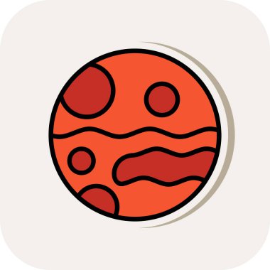 Mars  icon  vector illustration 