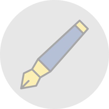 mürekkep kalem simgesi, vektör illüstrasyonu  