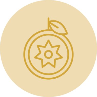 elma ikonu vektör illüstrasyonu