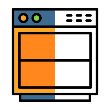 Kolayca düzenleyebilen veya düzenleyebilen tarayıcı pencere vektör simgesi