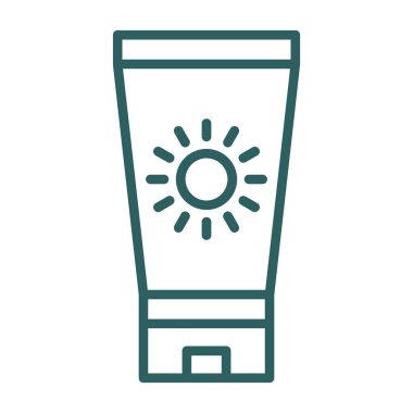 saun krem ikonu vektör illüstrasyonu