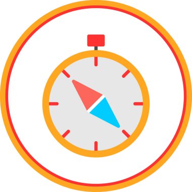 vector illustration of Compass modern icon            