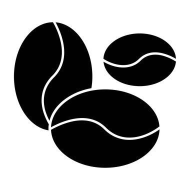 Kahve çekirdeği simgesinin vektör çizimi                        