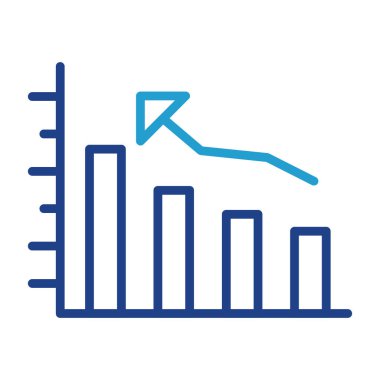 Çubuk grafik web simgesi tasarımı 