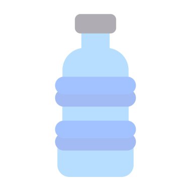 Plastik şişe simgesinin vektör çizimi       