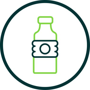 Su şişesi ikonu. özet çizimi 