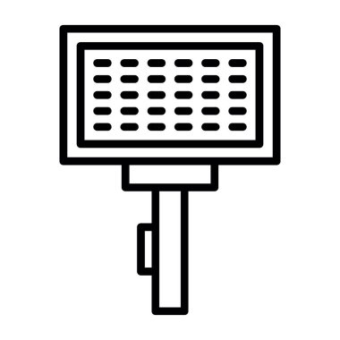 fırça ağ ikonu vektör illüstrasyonu