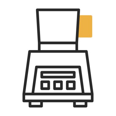 Yazıcı. Web simgesi basit illüstrasyon