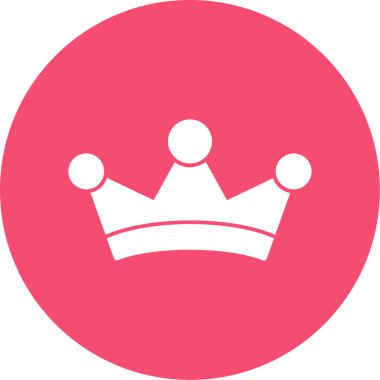 taç düz vektör simgesi 