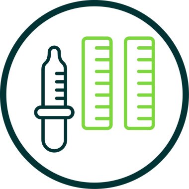 Test tüpü. Web simgesi basit illüstrasyon