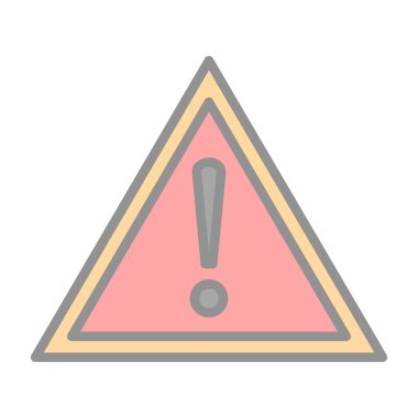 uyarı simgesi vektör illüstrasyonu