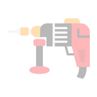 Sondaj makinesi ikon vektör çizimi