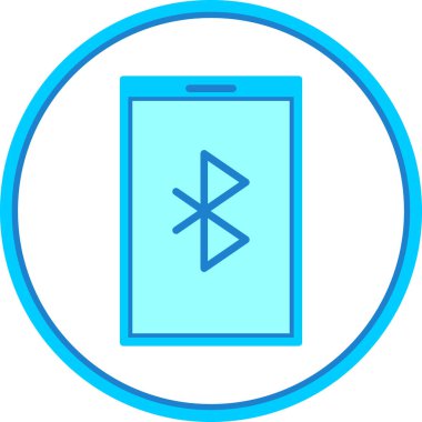 Bluetooth Web simgesi basit illüstrasyon 